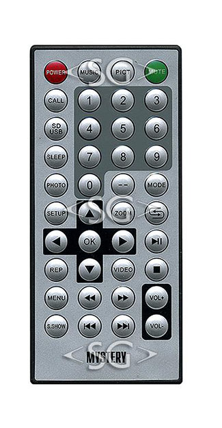 Пульт дистанционного управления для MYSTERY MTV 760CU (CAR TV) /orig./